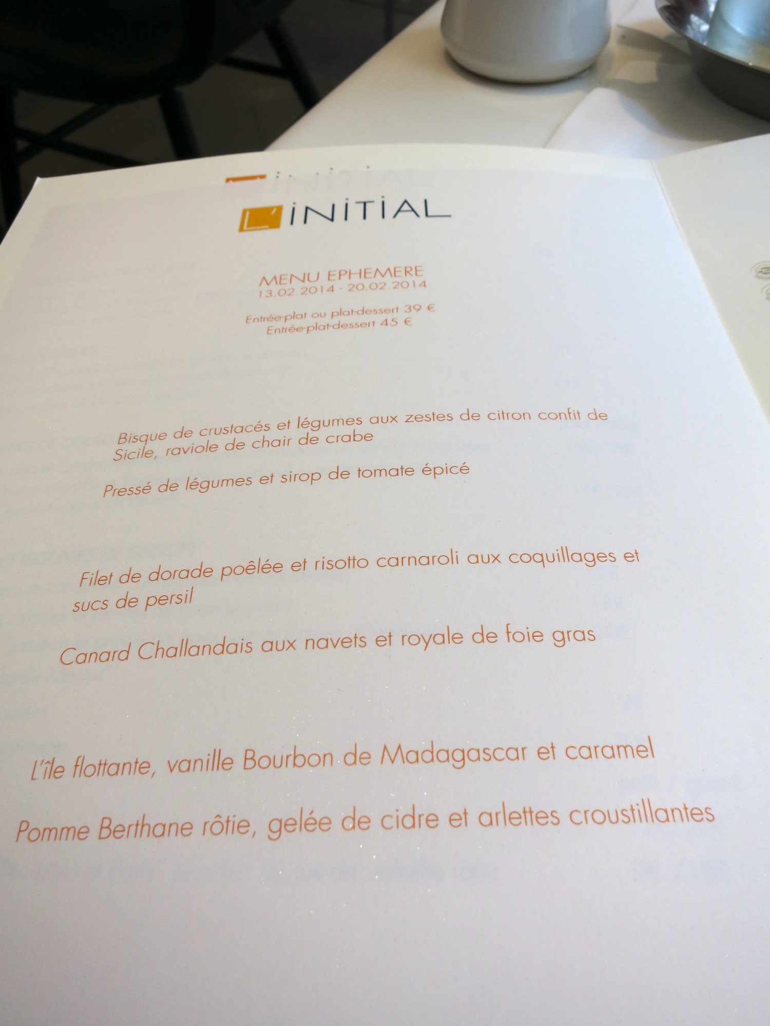 menu Initial