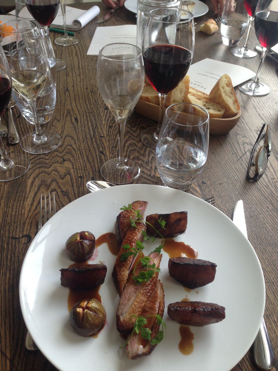 canette et figues roties