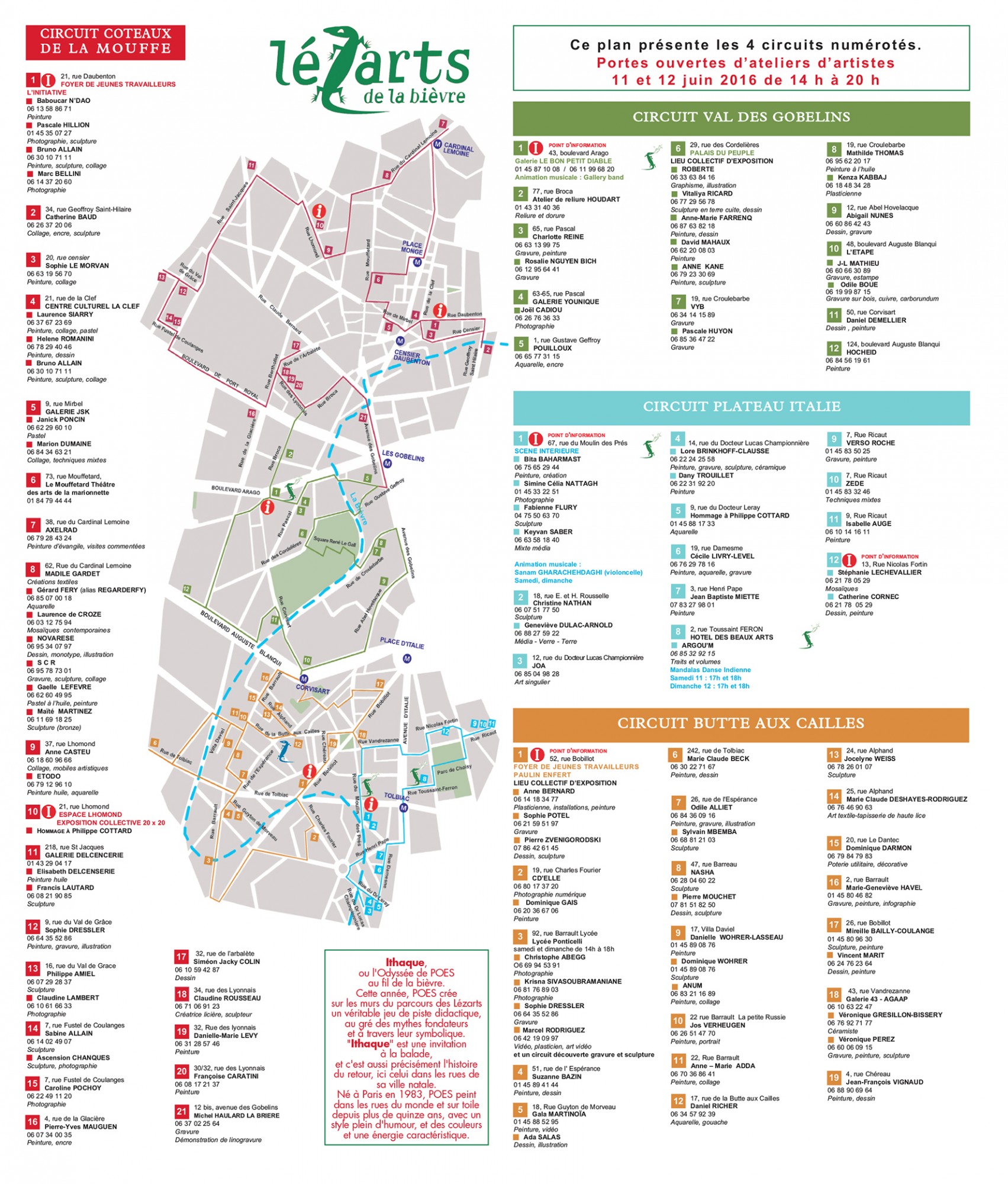 programme Lézarts de la Bièvre