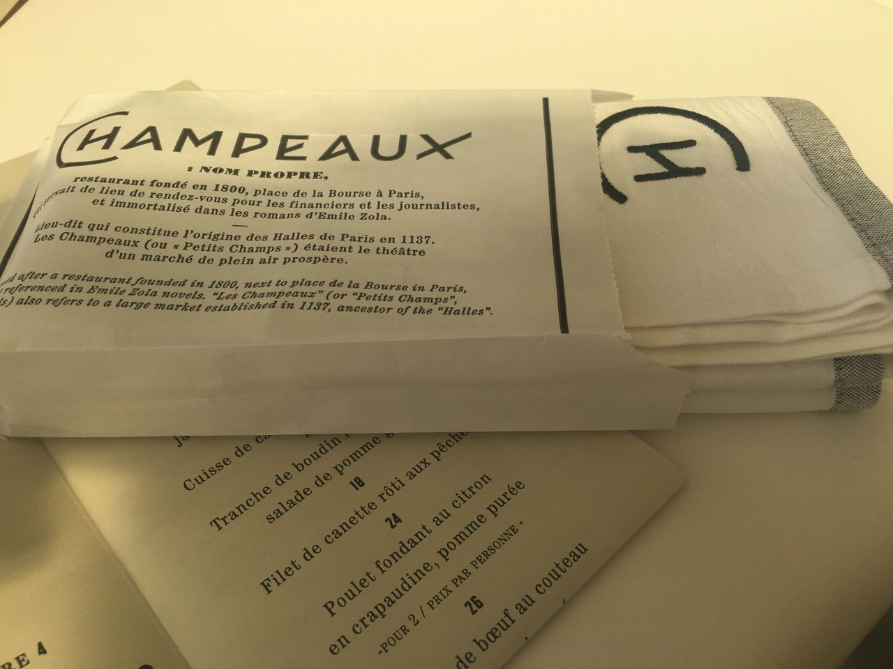 Restaurant Le Champeaux