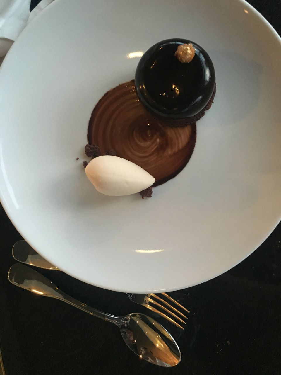 Chocolat et glace banane