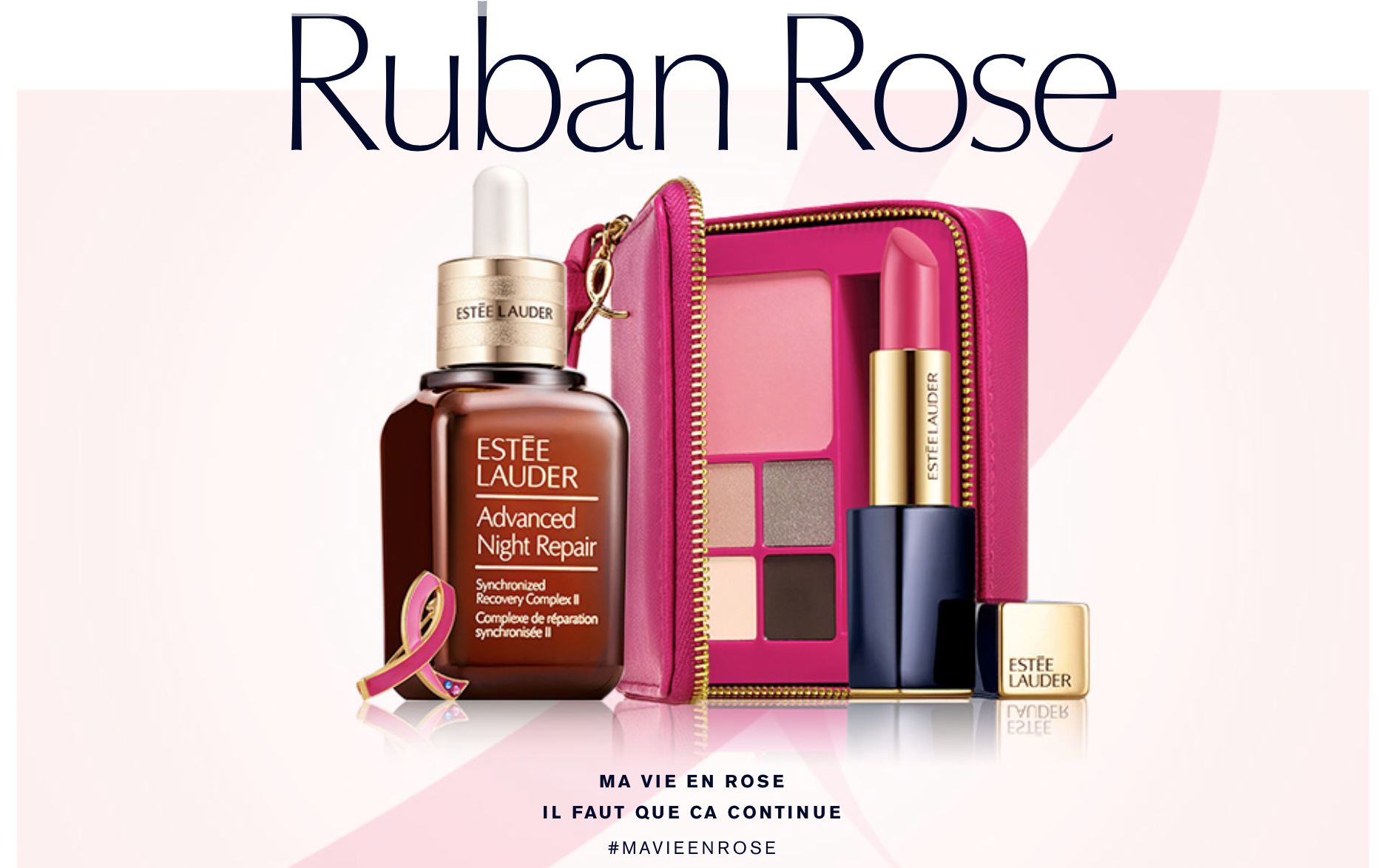 Ruban Rose Estée Lauder