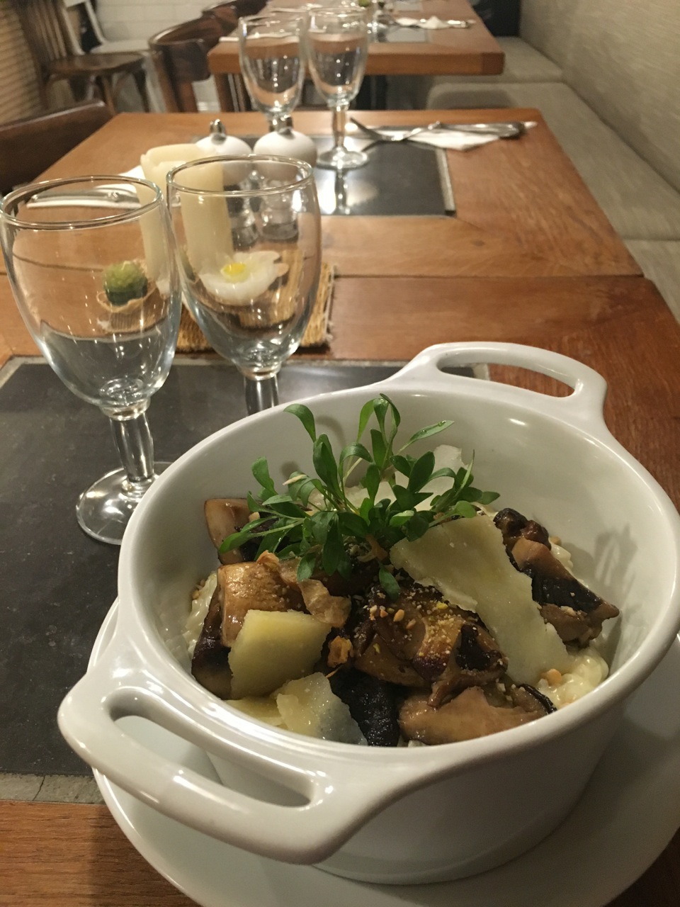Risotto champignons parmesan