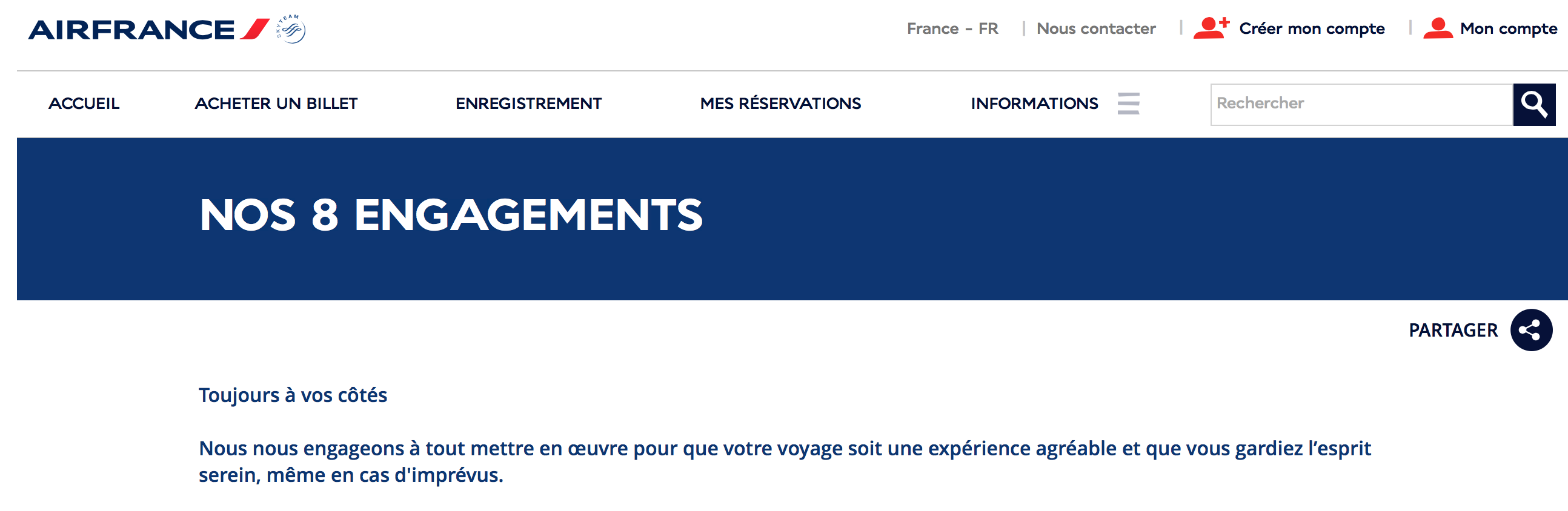 Air France - nos 8 engagements