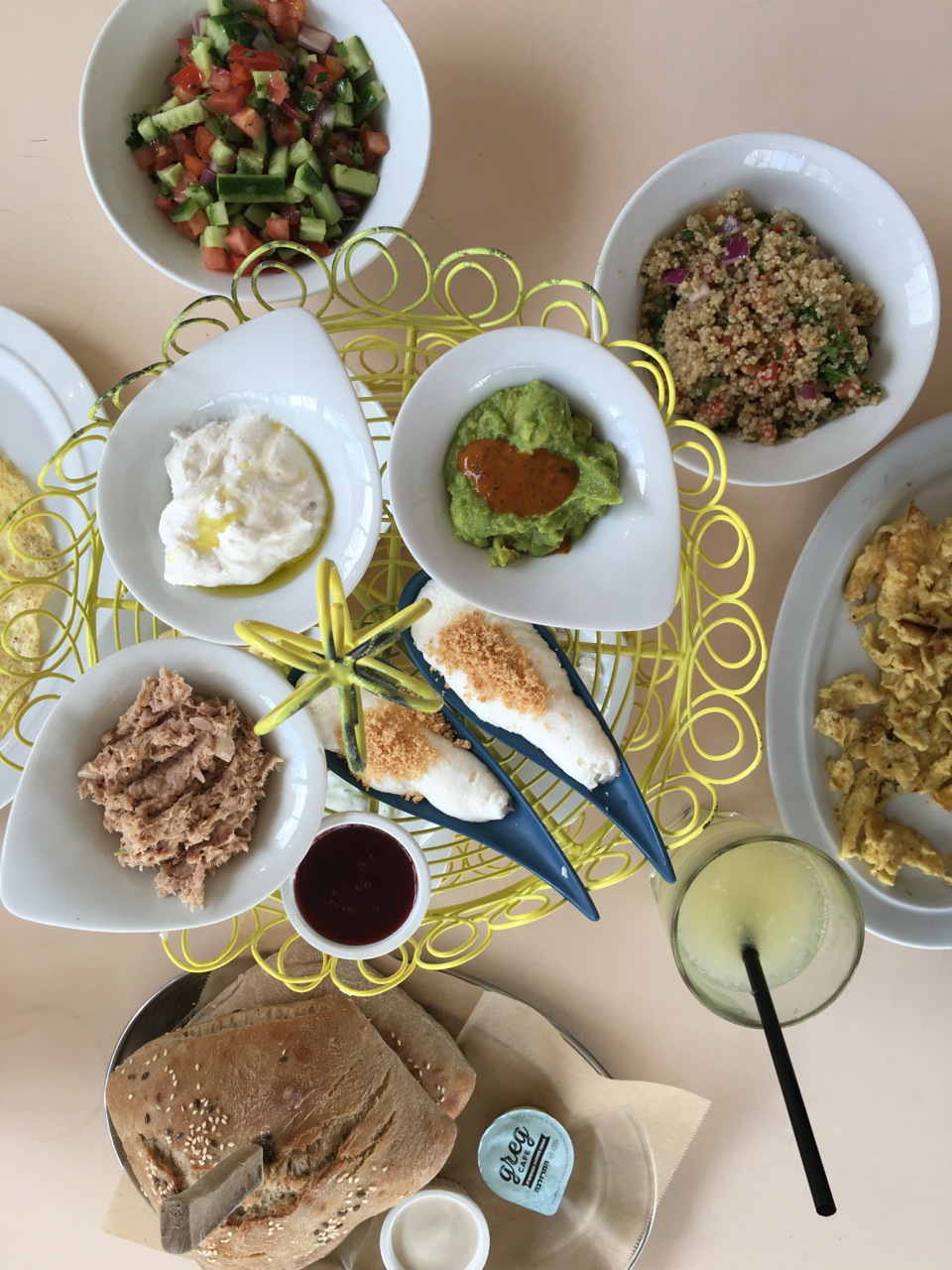 Tel Aviv - petit déjeuner chez Greg