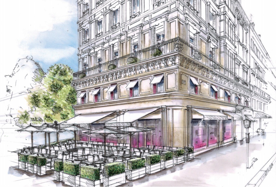 Vue projetée Hotel Fauchon 1