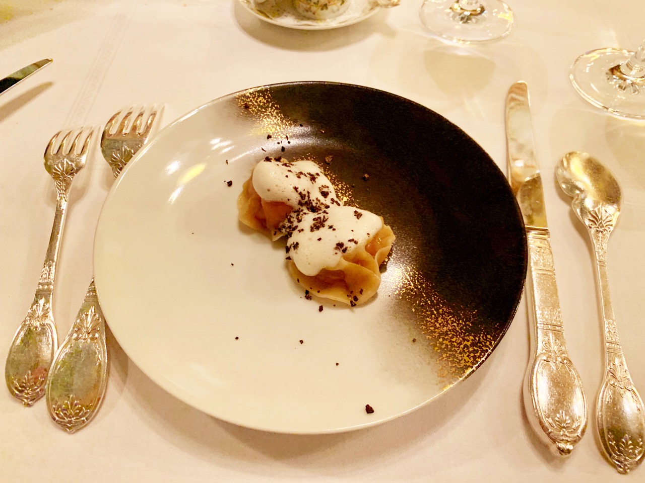 Le Grand Vefour - ravioles de foie gras