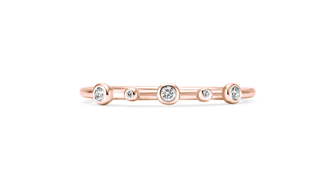 Equinoxe or rose et diamants