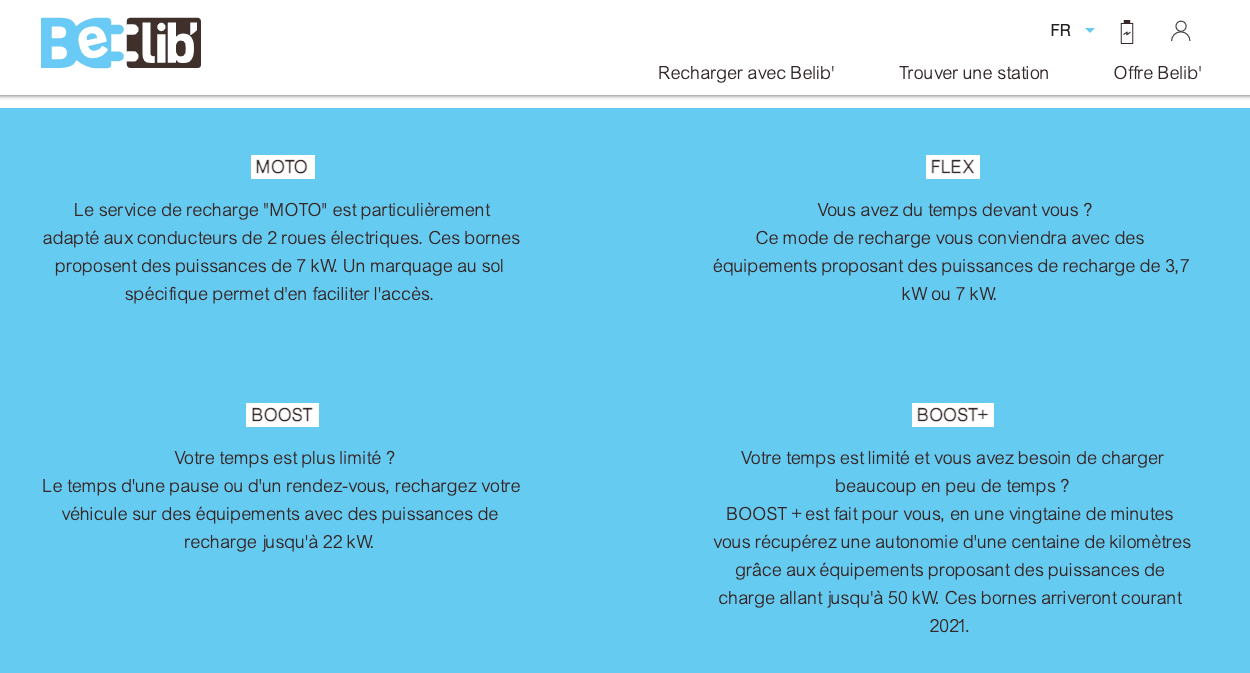 tarifs Belib